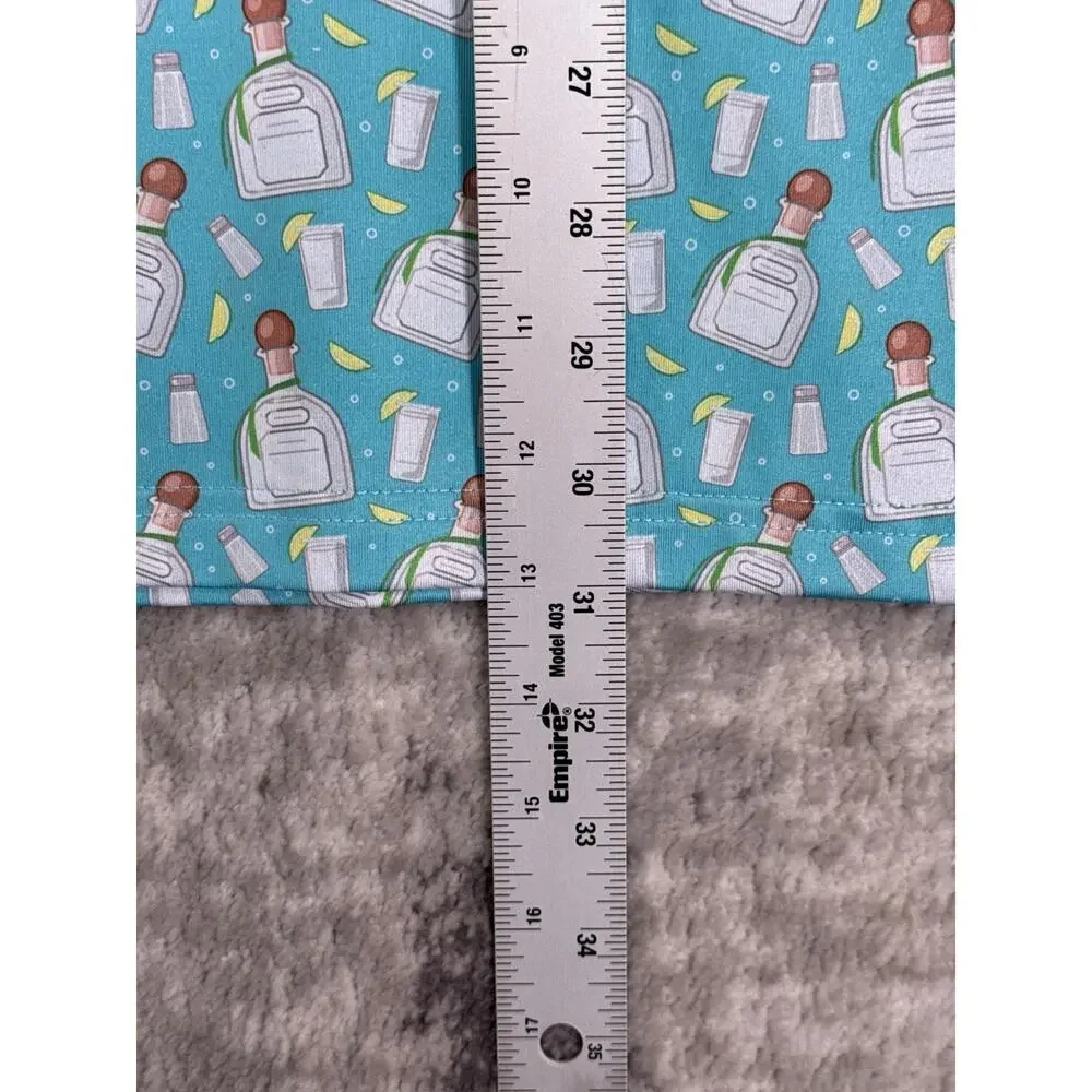 Bogey Bros Golf Polo Shirt XL Mens Performance Stretch Tequila All Over Print - Picture 6 of 8